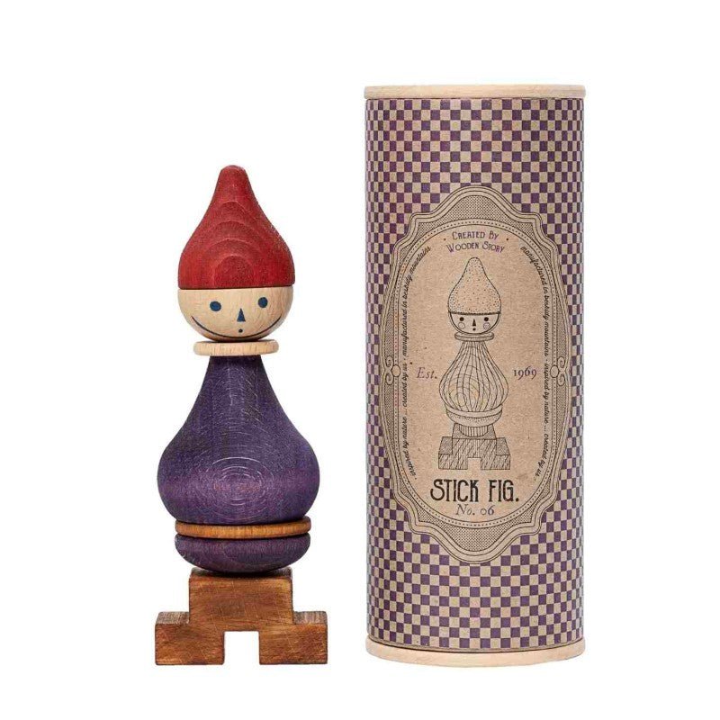 Montessori LALA Stick Figure Puzzle (Purple) - Tiny Tugz™