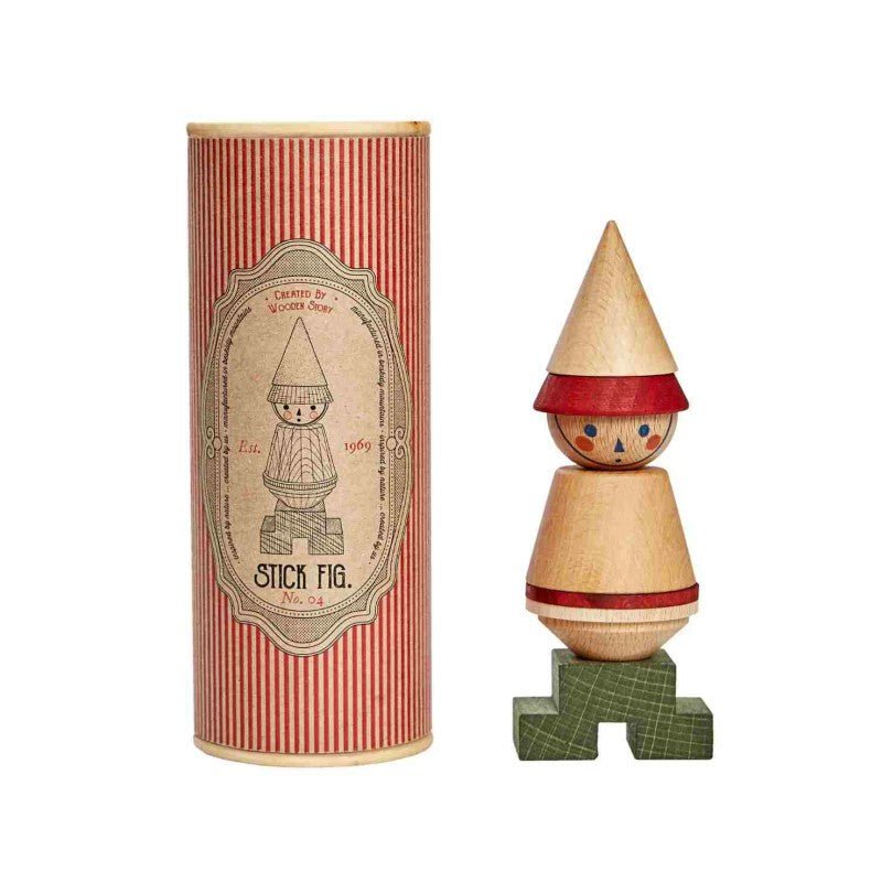 Montessori LALA Stick Figure Puzzle (Red) - Tiny Tugz™