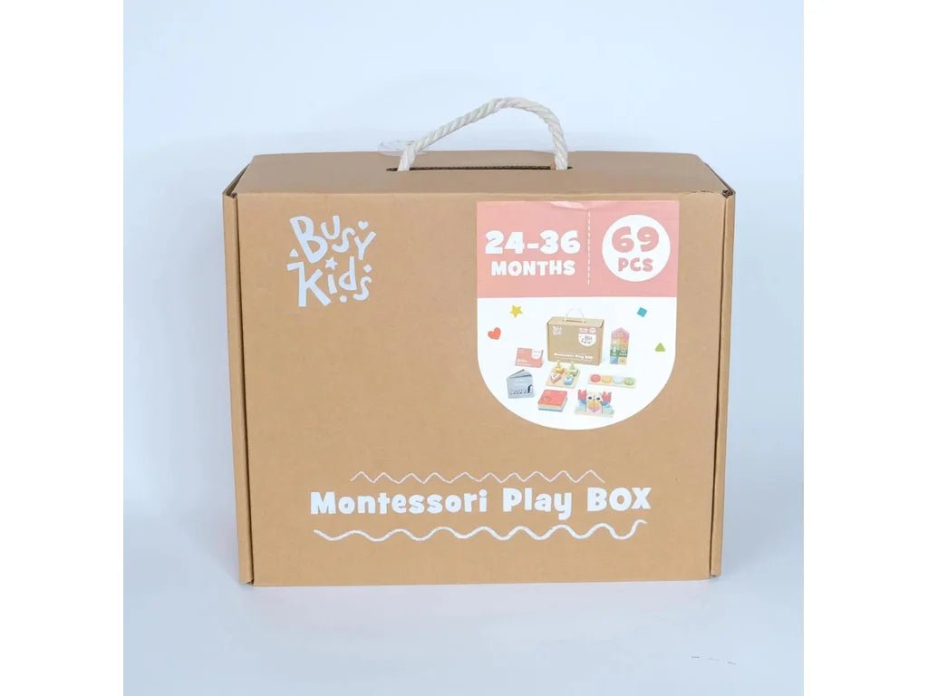 Montessori Shapes & Numbers Play Box – 24–36 Months, 69 Pieces - Tiny Tugz™