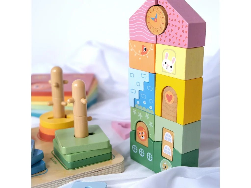 Montessori Shapes & Numbers Play Box – 24–36 Months, 69 Pieces - Tiny Tugz™