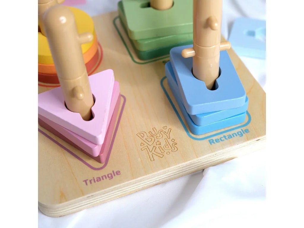 Montessori Shapes & Numbers Play Box – 24–36 Months, 69 Pieces - Tiny Tugz™