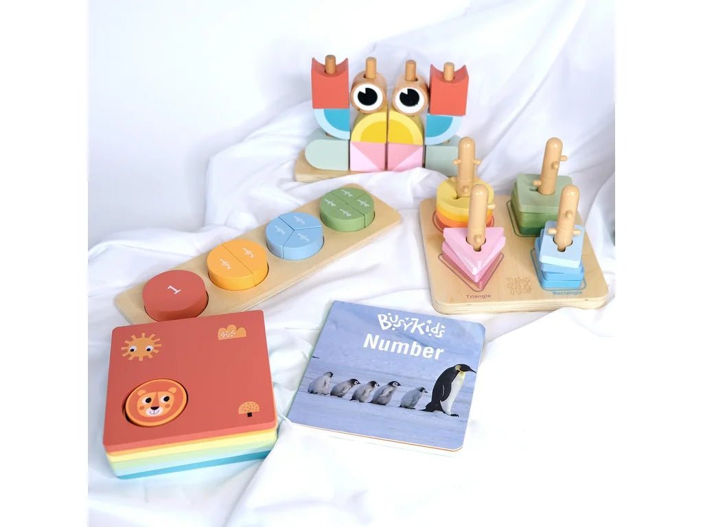 Montessori Shapes & Numbers Play Box – 24–36 Months, 69 Pieces - Tiny Tugz™