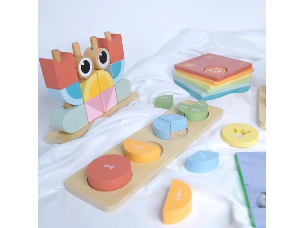 Montessori Shapes & Numbers Play Box – 24–36 Months, 69 Pieces - Tiny Tugz™