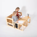 Montessori Weaning Table & Two Chair Set - Tiny Tugz™