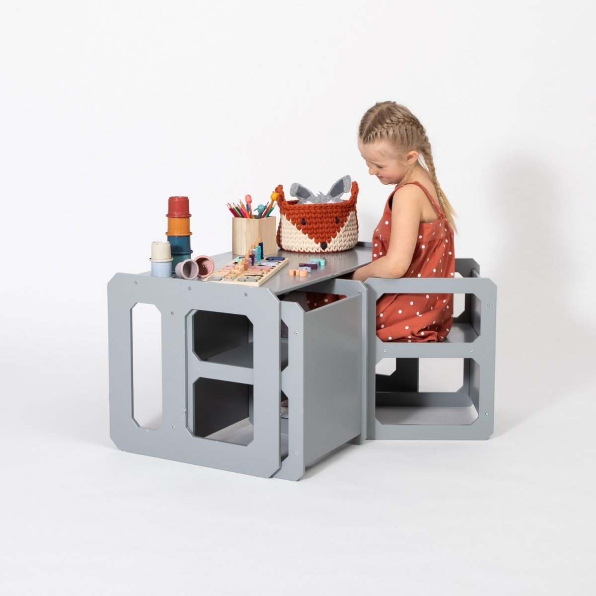 Montessori Weaning Table & Two Chair Set - Tiny Tugz™