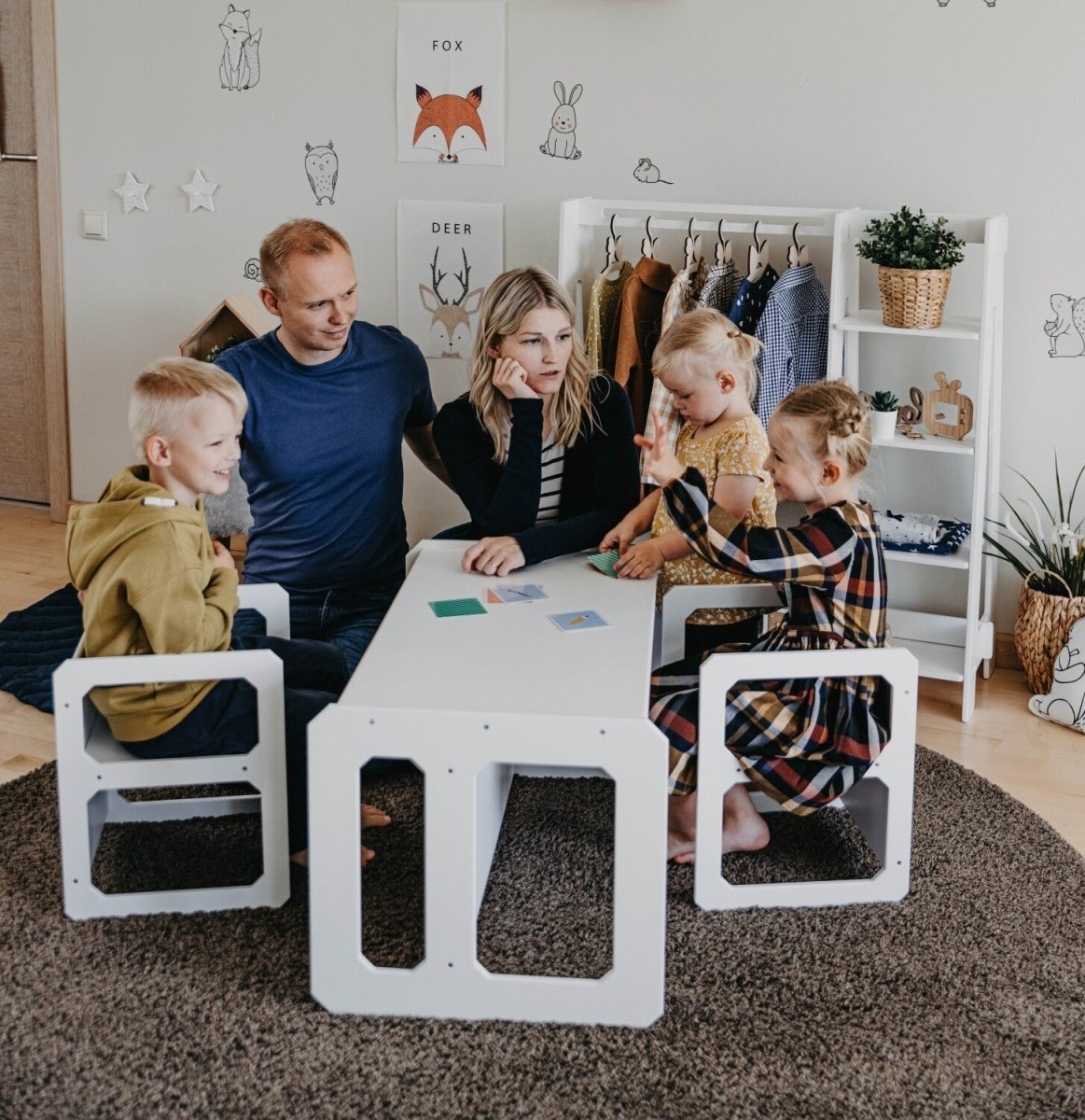 Montessori Weaning Table & Two Chair Set - Tiny Tugz™