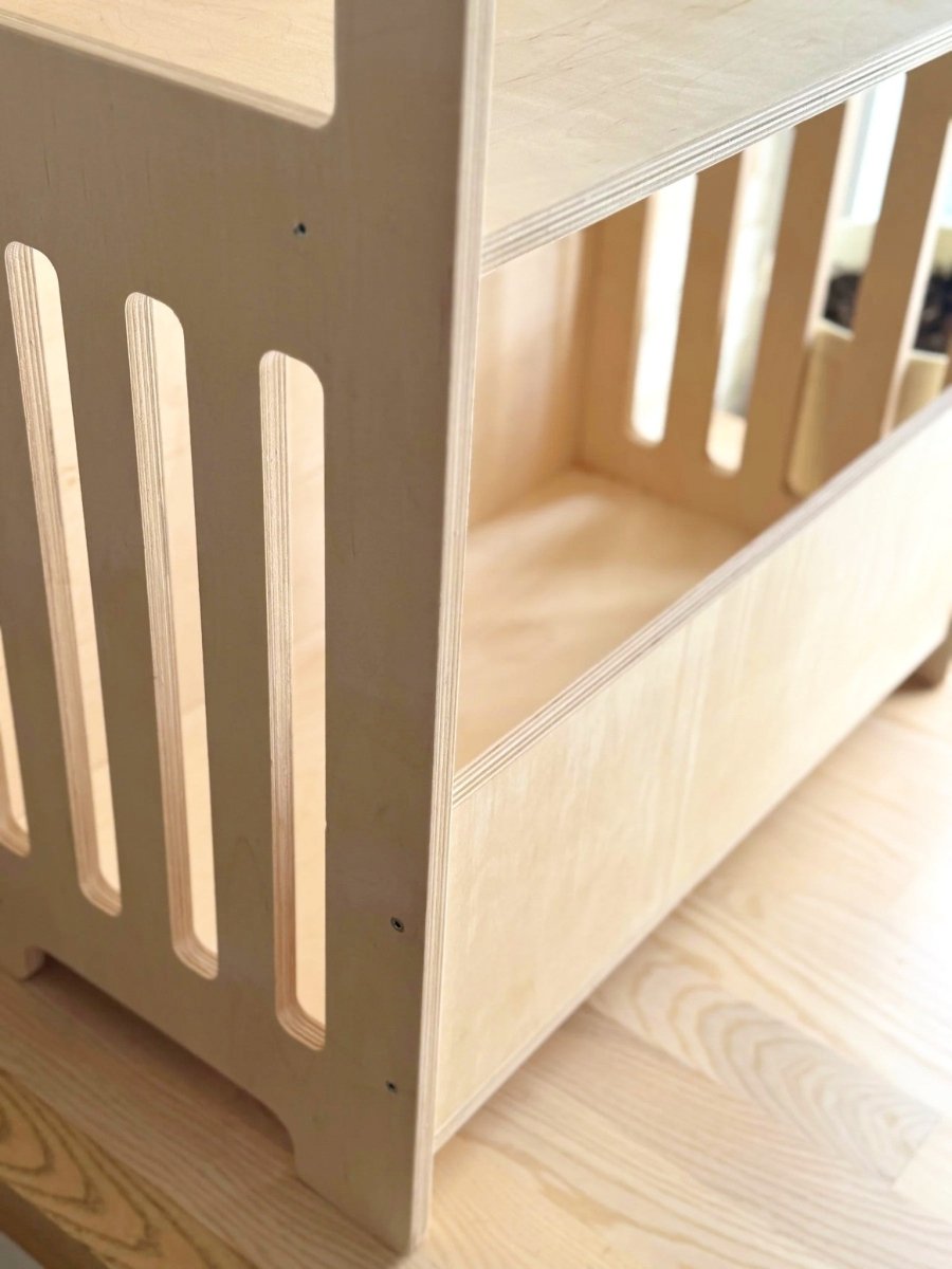Montessori Wooden 3-Level Open Shelf Unit - Tiny Tugz™