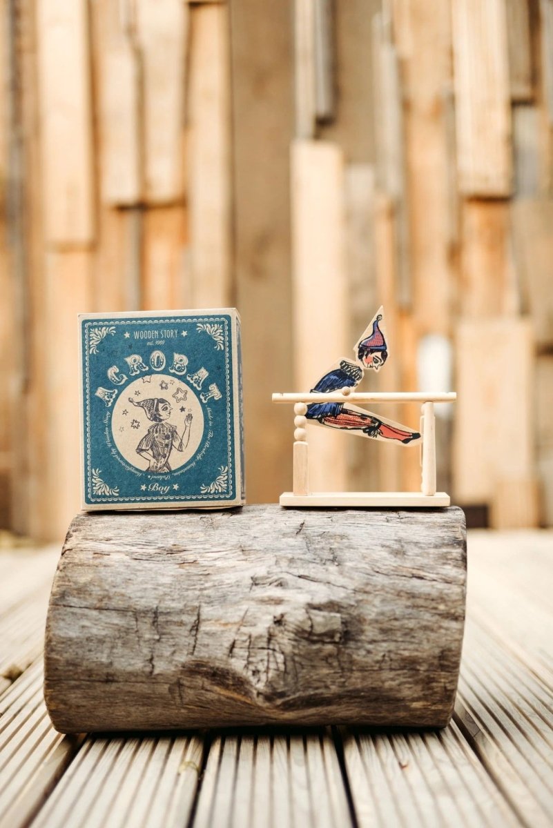 Montessori Wooden Acrobat Toy (Boy) - Tiny Tugz™