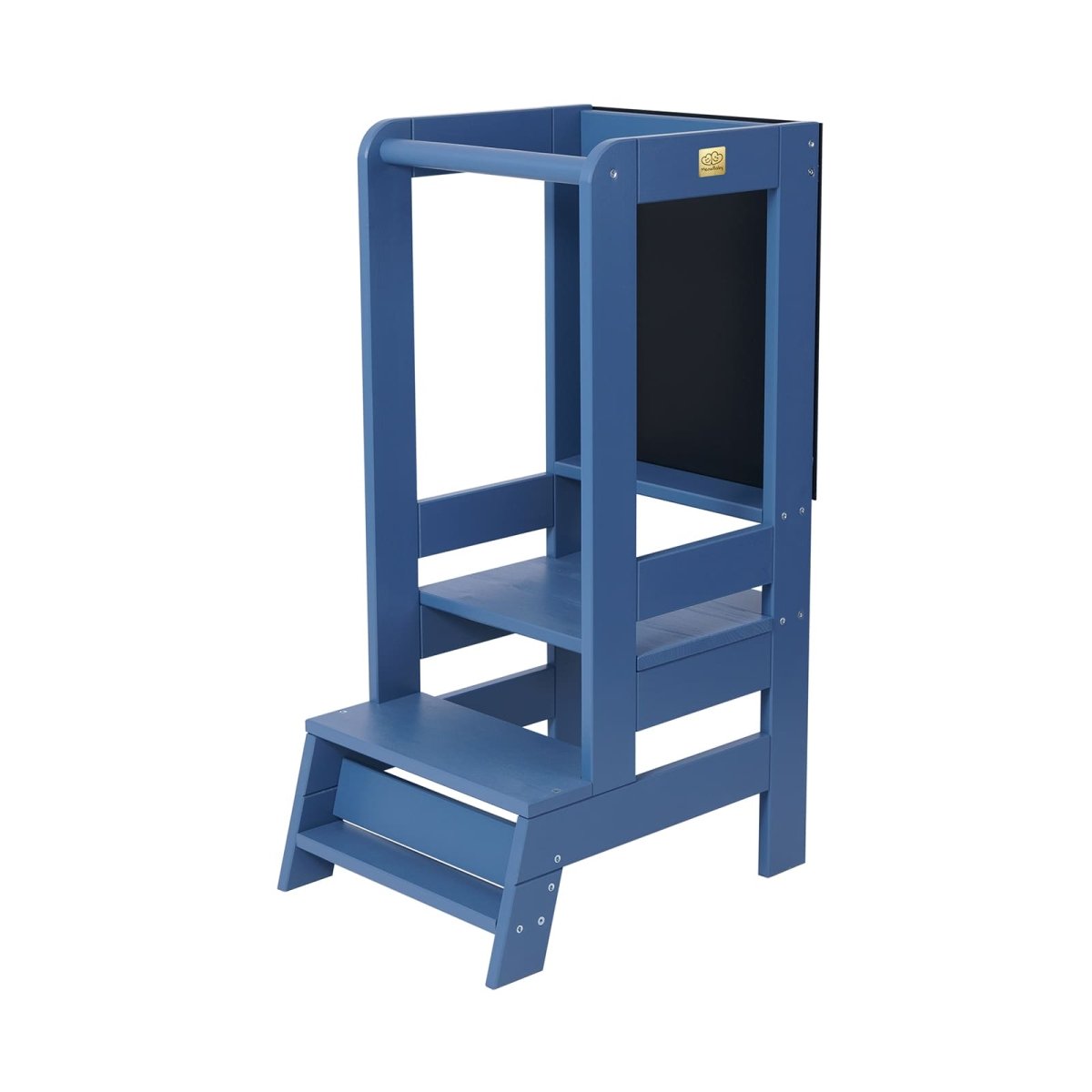 Montessori Wooden Adjustable Learning Tower with Drawing Board (Blue) - Tiny Tugz™