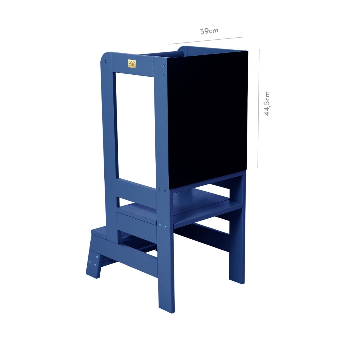 Montessori Wooden Adjustable Learning Tower with Drawing Board (Blue) - Tiny Tugz™