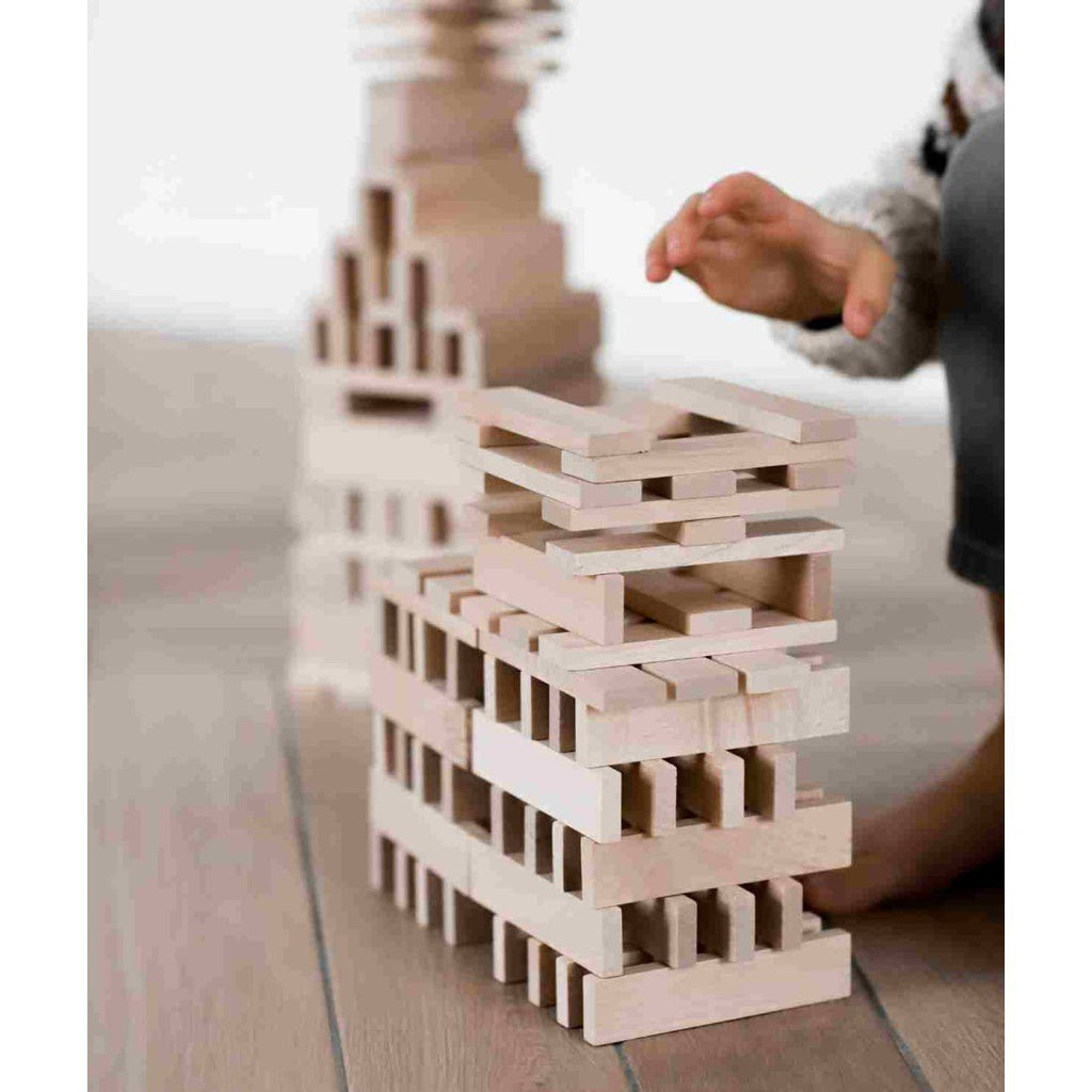 Montessori Wooden Blocks (200-Piece Natural Colours) - Tiny Tugz™