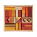 Montessori Wooden Blocks (30-Piece Warm Colours) - Tiny Tugz™