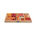 Montessori Wooden Blocks (54-Piece Warm Colours) - Tiny Tugz™