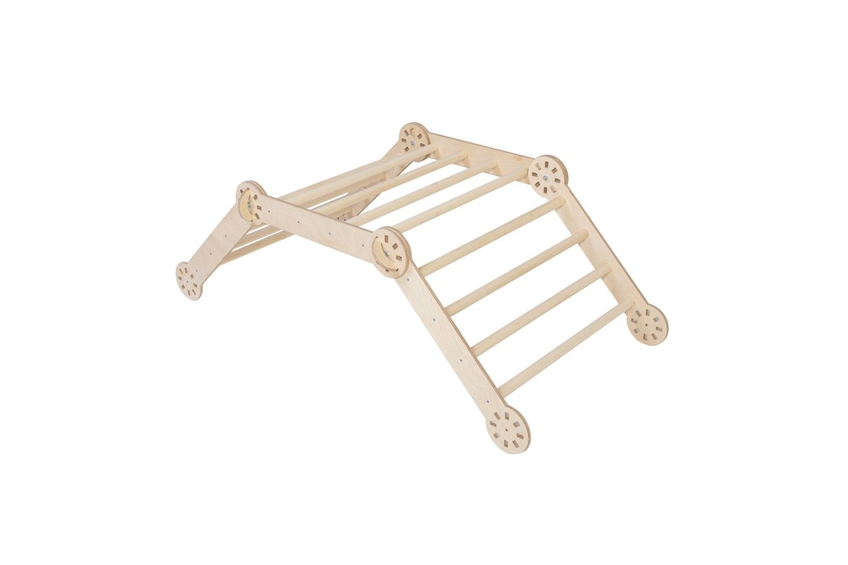 Montessori Wooden Climbing Arch – Foldable 4-Sided Play Frame (Ramp Excluded) - Tiny Tugz™