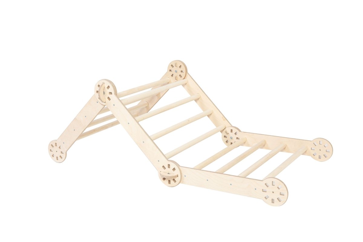 Montessori Wooden Climbing Arch – Foldable 4-Sided Play Frame (Ramp Excluded) - Tiny Tugz™