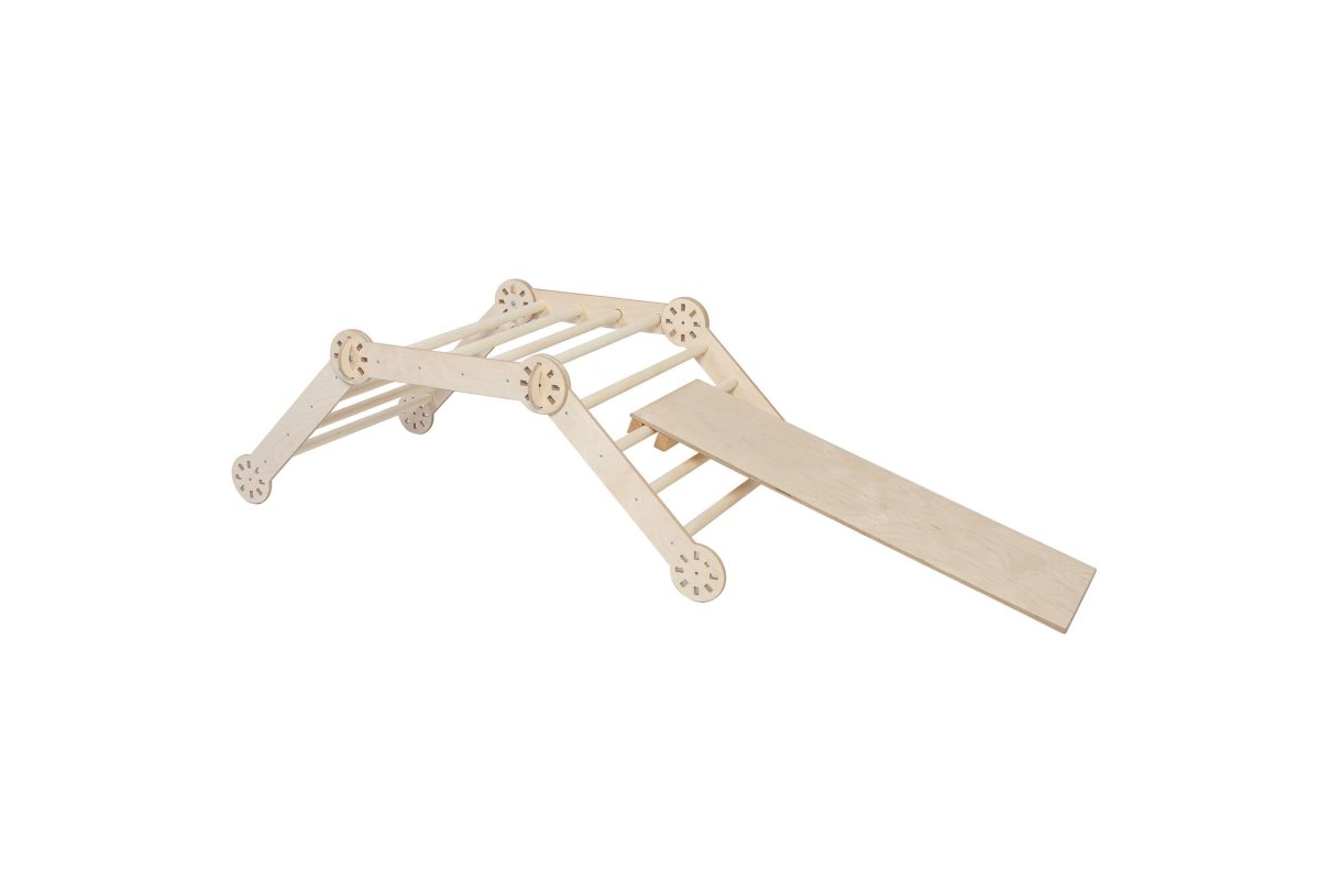 Montessori Wooden Climbing Arch – Foldable 4-Sided Play Frame (Ramp Excluded) - Tiny Tugz™
