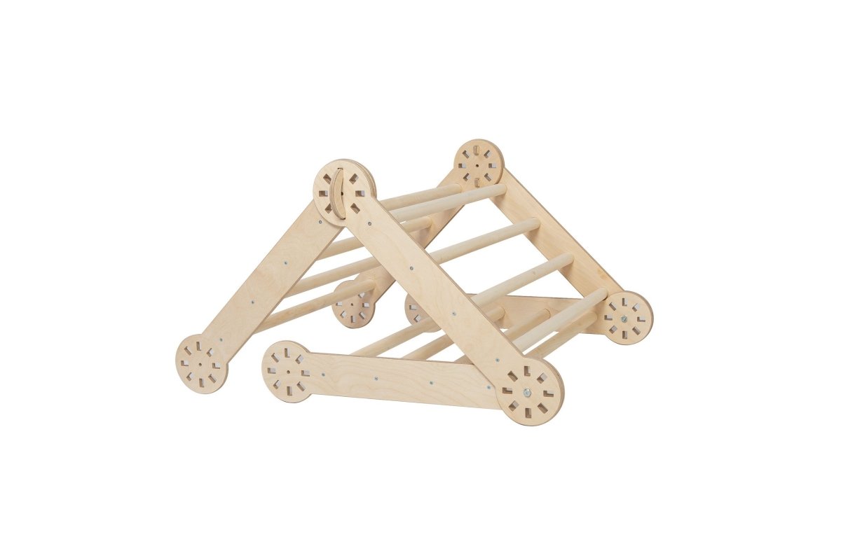 Montessori Wooden Climbing Arch – Foldable 4-Sided Play Frame (Ramp Excluded) - Tiny Tugz™