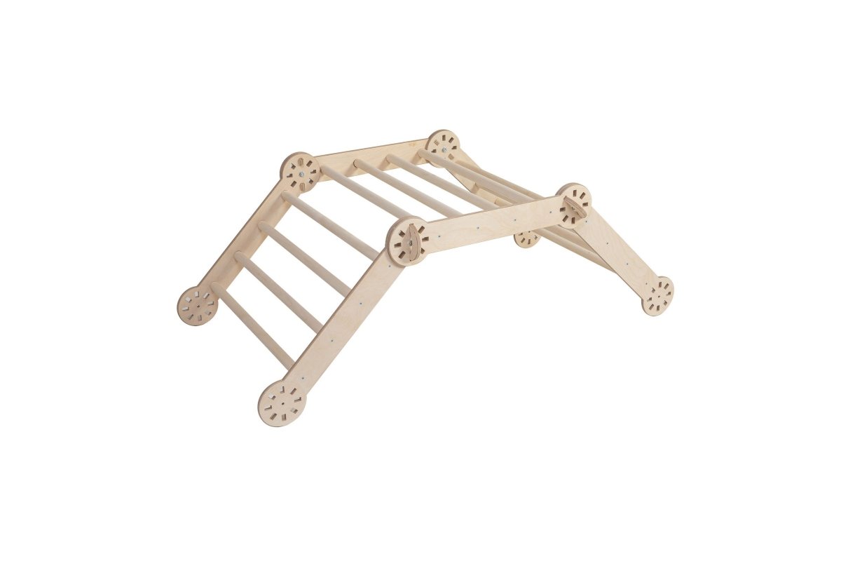 Montessori Wooden Climbing Arch – Foldable 4-Sided Play Frame (Ramp Excluded) - Tiny Tugz™