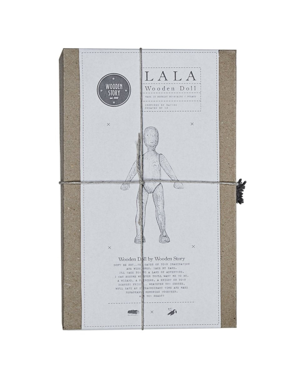 Montessori Wooden Doll with Pants (Light Beech Wood) - Tiny Tugz™