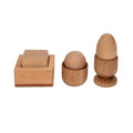 Montessori Wooden Egg, Ball & Square Set - Tiny Tugz™