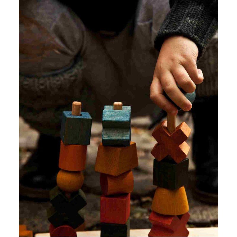 Montessori Wooden Fence Jigsaw Puzzle (Colourful) - Tiny Tugz™