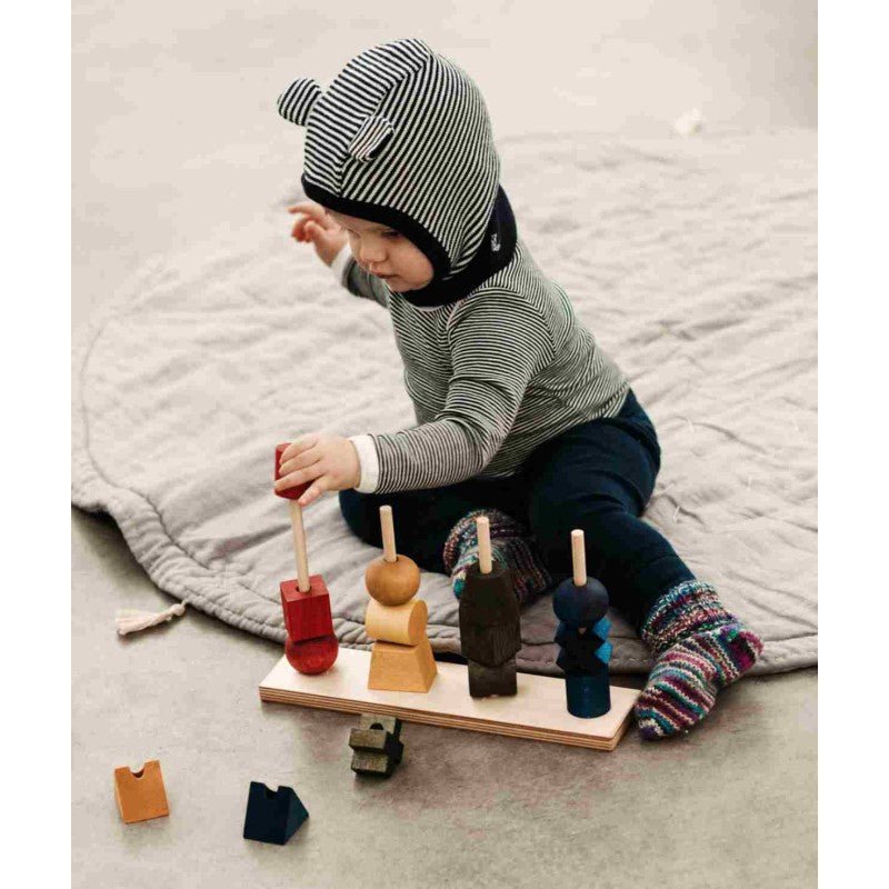 Montessori Wooden Fence Jigsaw Puzzle XL (Colourful) - Tiny Tugz™