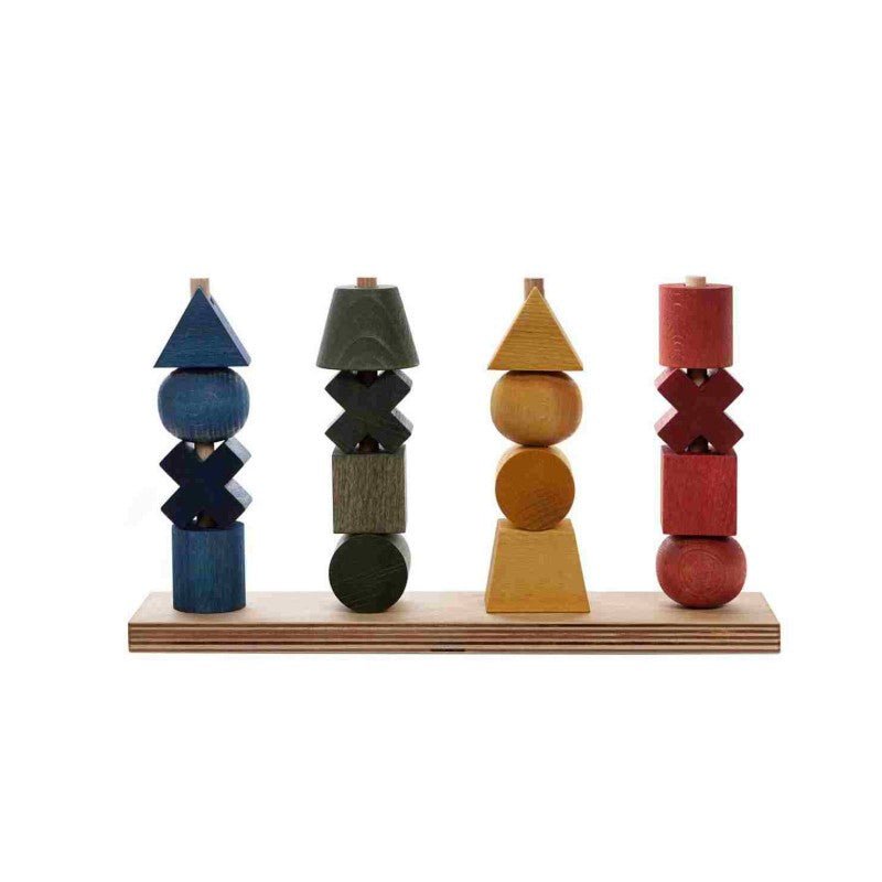 Montessori Wooden Fence Jigsaw Puzzle XL (Colourful) - Tiny Tugz™