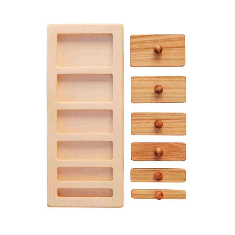 Montessori Wooden Jigsaw Puzzle Blocks (Wide & Narrow) - Tiny Tugz™