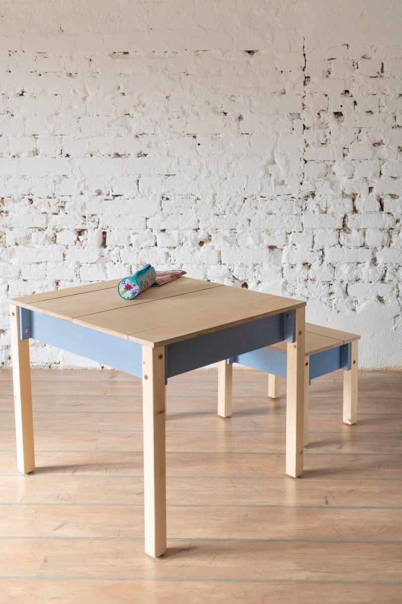 Montessori Wooden Kids Chair with Storage - Tiny Tugz™