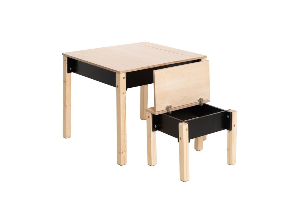 Montessori Wooden Kids Chair with Storage - Tiny Tugz™