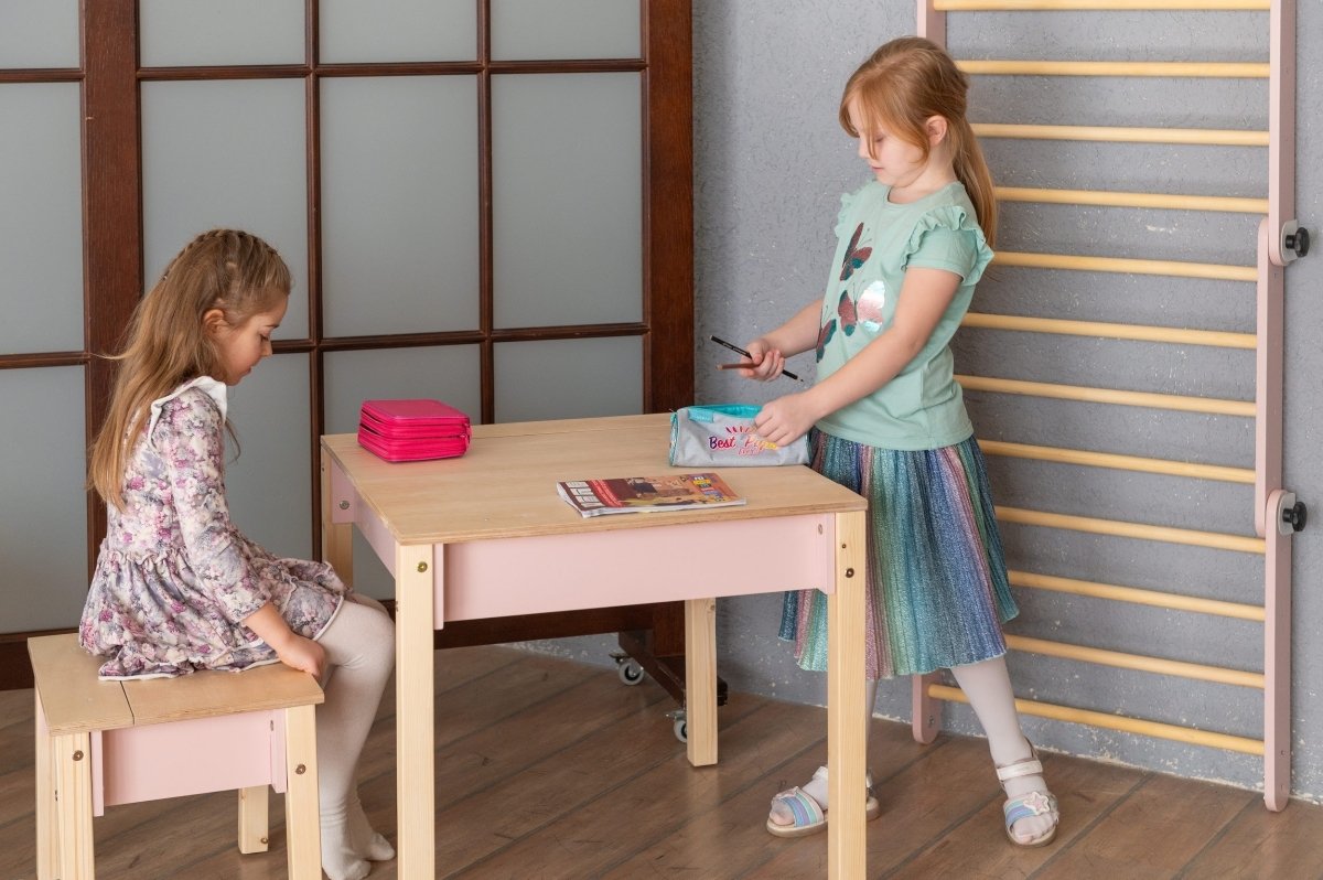 Montessori Wooden Kids Chair with Storage - Tiny Tugz™