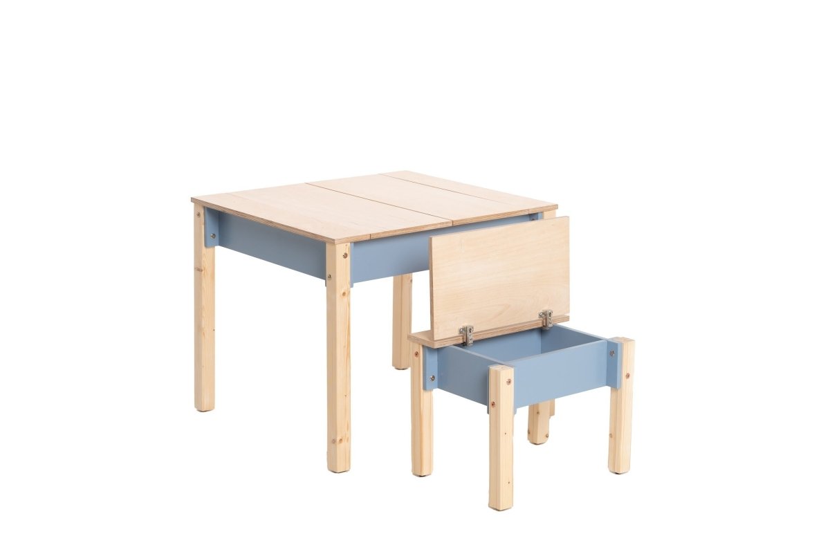 Montessori Wooden Kids Chair with Storage - Tiny Tugz™