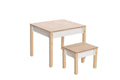 Montessori Wooden Kids Table & Chair Set with Storage - Tiny Tugz™