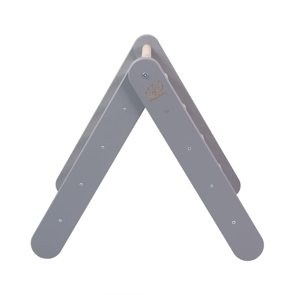 Montessori Wooden Ladder for Children – 9-Rung Birch Climbing Frame (Grey) - Tiny Tugz™