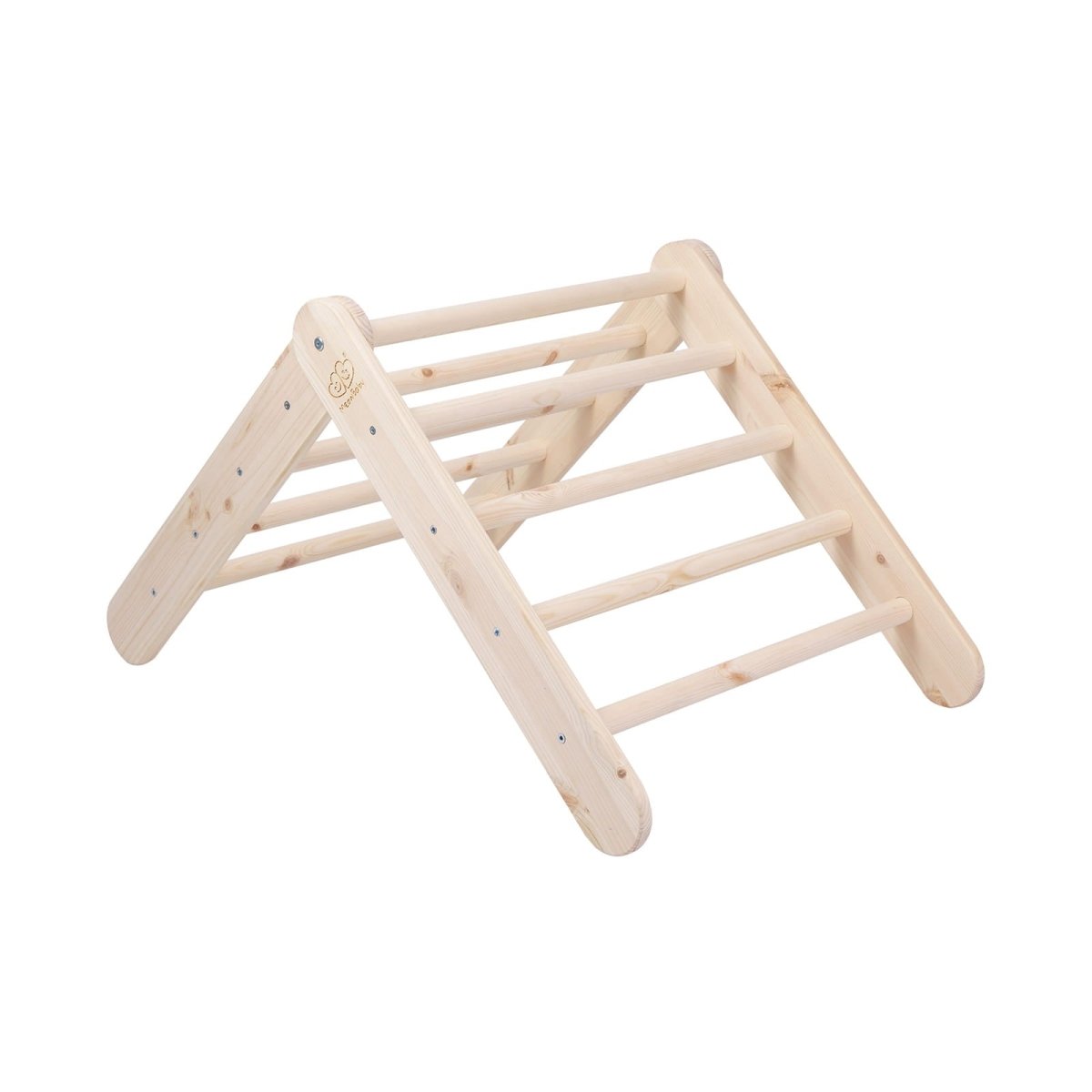 Montessori Wooden Ladder for Children – 9-Rung Birch Climbing Frame (Natural Wood) - Tiny Tugz™
