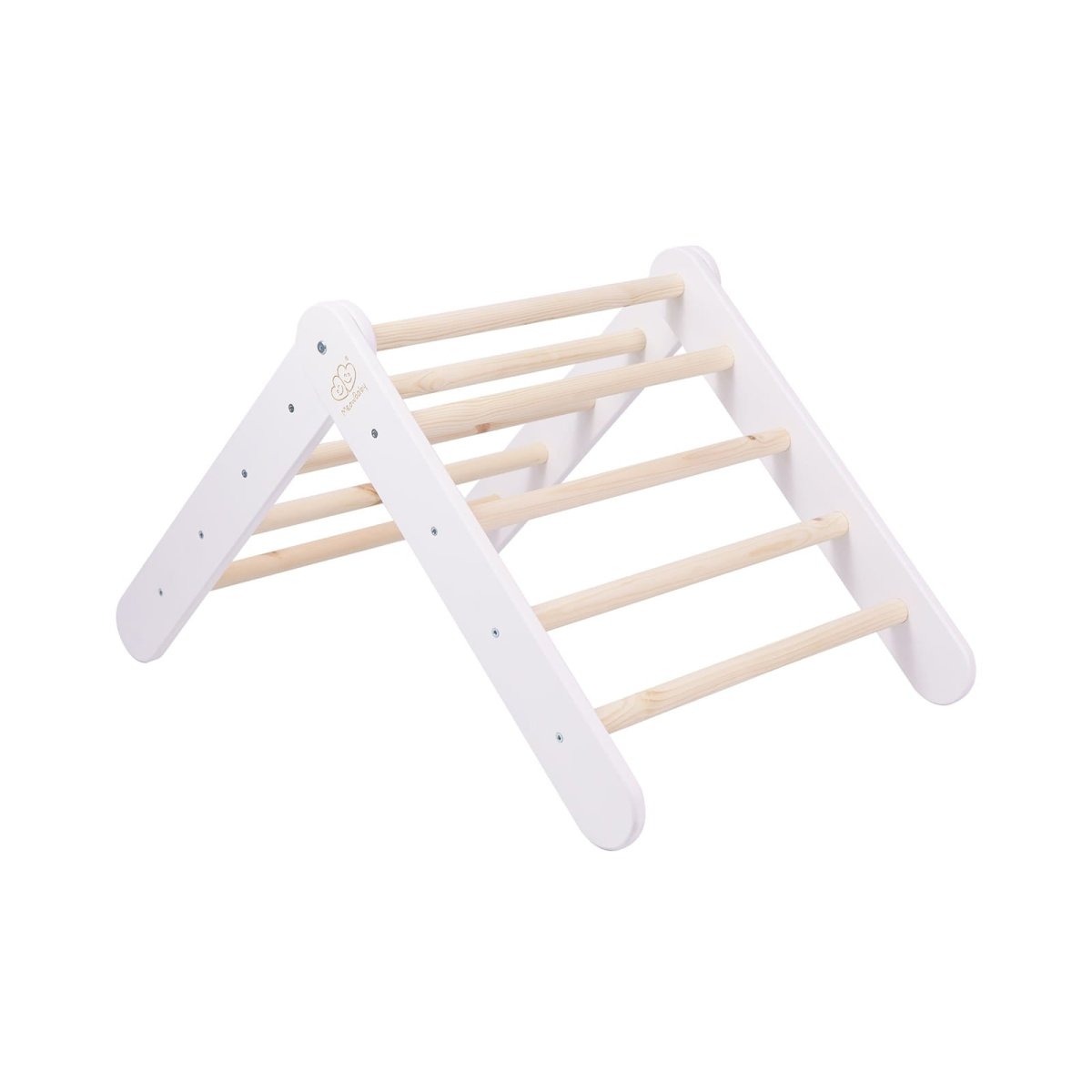 Montessori Wooden Ladder for Children – 9-Rung Climbing Frame (White) - Tiny Tugz™