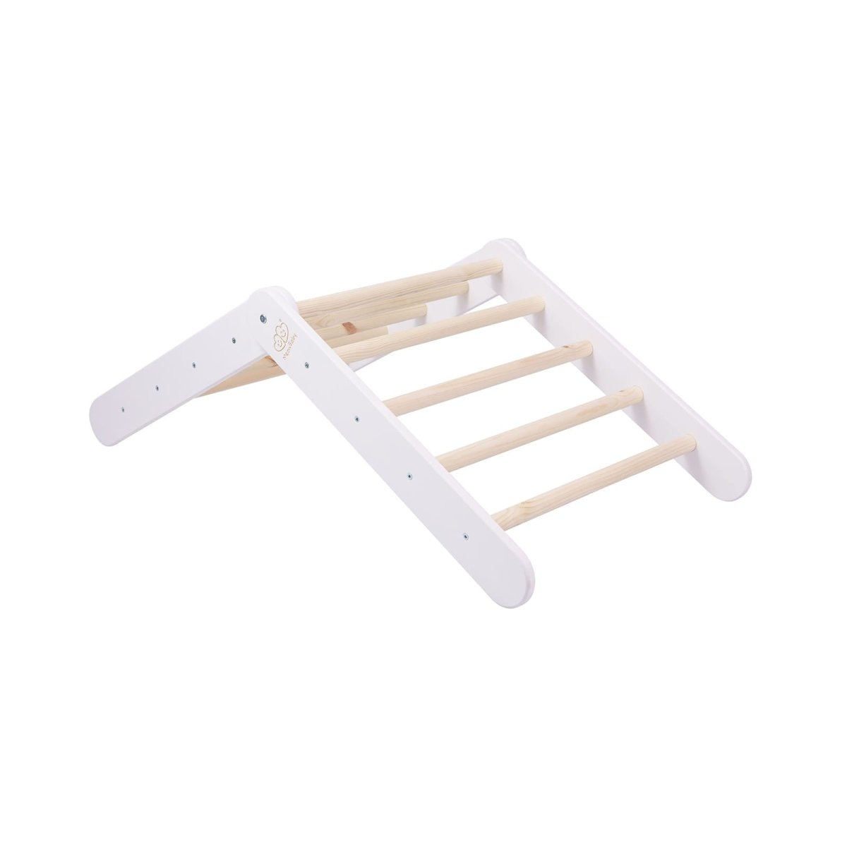 Montessori Wooden Ladder for Children – 9-Rung Climbing Frame (White) - Tiny Tugz™