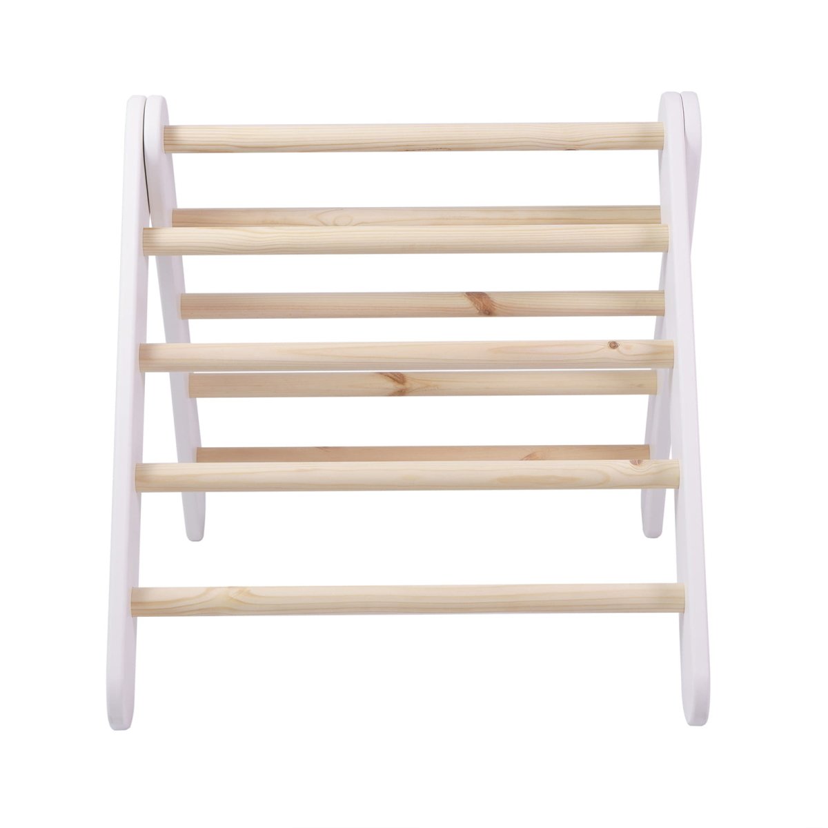 Montessori Wooden Ladder for Children – 9-Rung Climbing Frame (White) - Tiny Tugz™