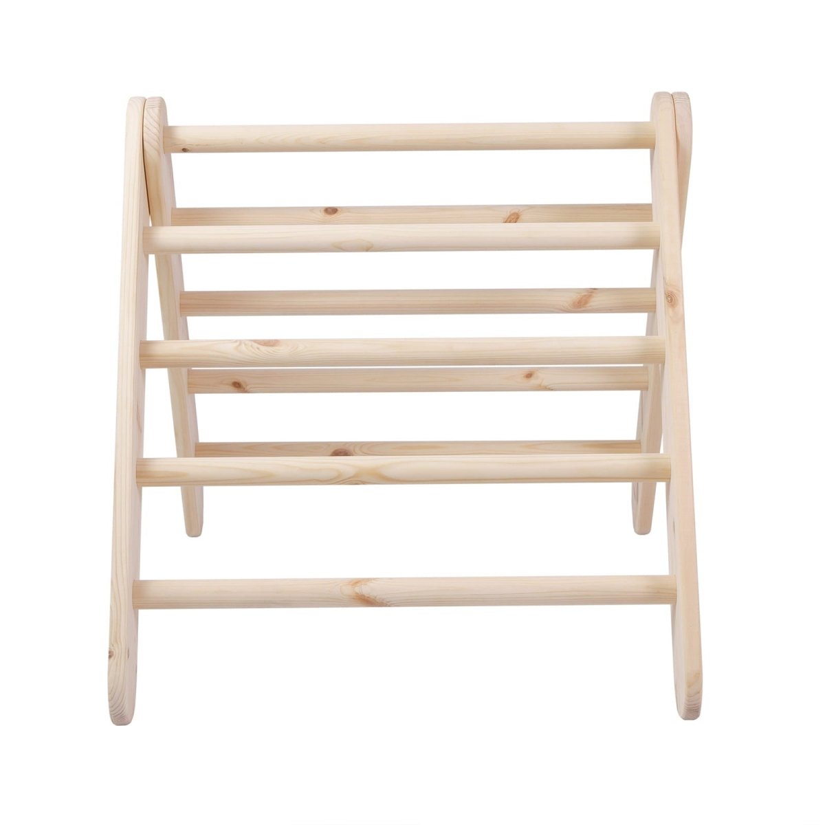 Montessori Wooden Ladder with Tent Cover (Pink) for Children – 9-Rung Climbing Frame (Natural Wood)) - Tiny Tugz™
