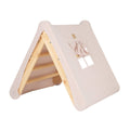 Montessori Wooden Ladder with Tent Cover (Pink) for Children – 9-Rung Climbing Frame (Natural Wood)) - Tiny Tugz™