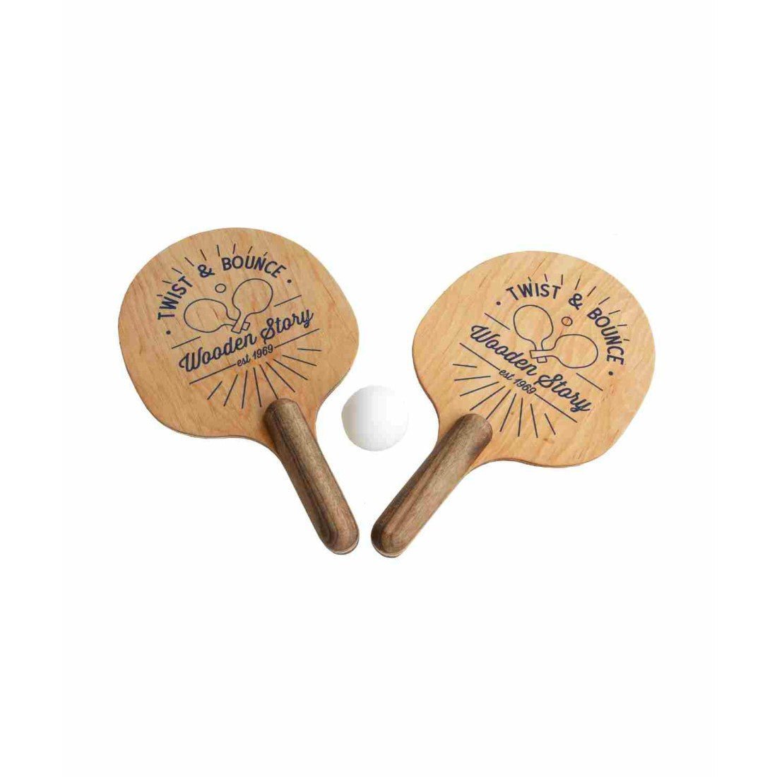Montessori Wooden Paddle & Ball Game - Tiny Tugz™