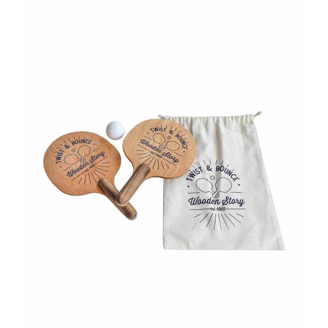 Montessori Wooden Paddle & Ball Game - Tiny Tugz™
