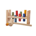 Montessori Wooden Pounding Bench (Colourful) - Tiny Tugz™