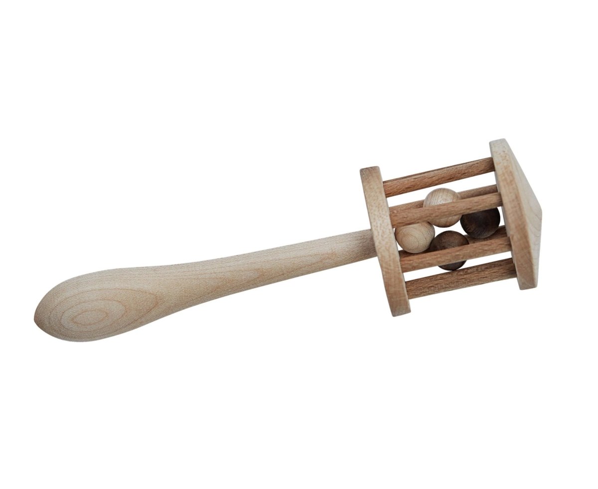 Montessori Wooden Rattle “Nighthawk” - Tiny Tugz™