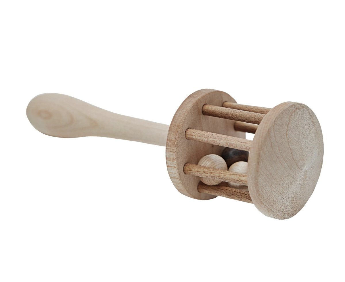 Montessori Wooden Rattle “Nighthawk” - Tiny Tugz™