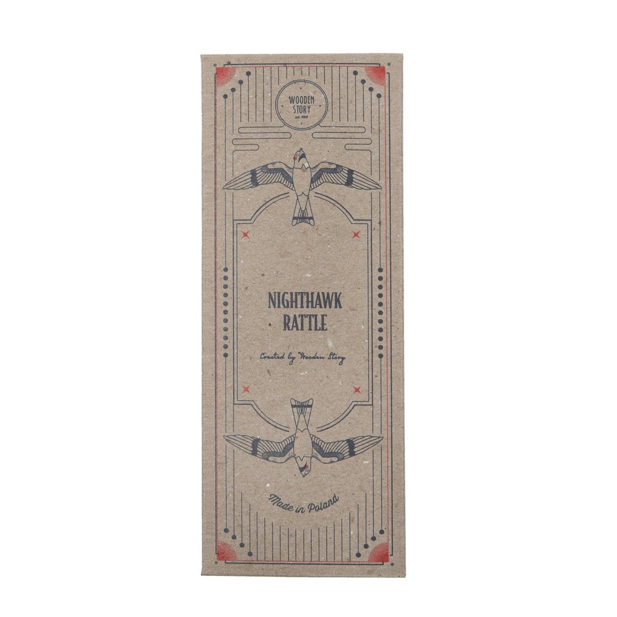 Montessori Wooden Rattle “Nighthawk” - Tiny Tugz™