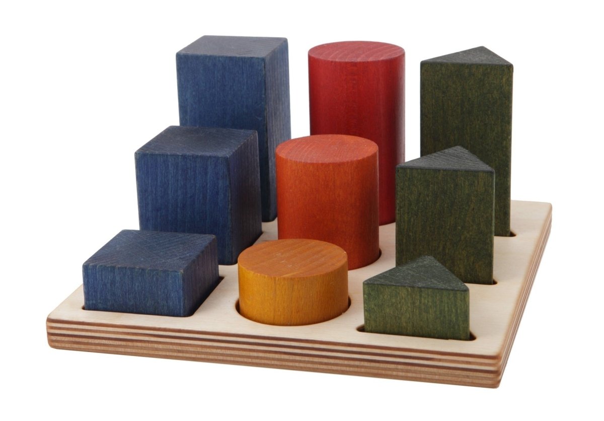 Montessori Wooden Shape Sorter Blocks (XL) - Tiny Tugz™