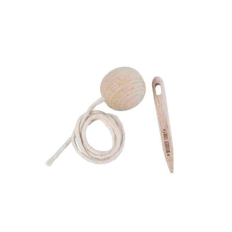 Montessori Wooden Threading Needle (XL) - Tiny Tugz™