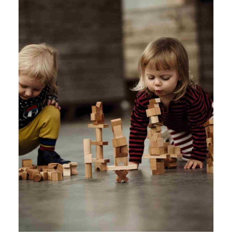 Montessori Wooden Tower Puzzle (Colourful) - Tiny Tugz™