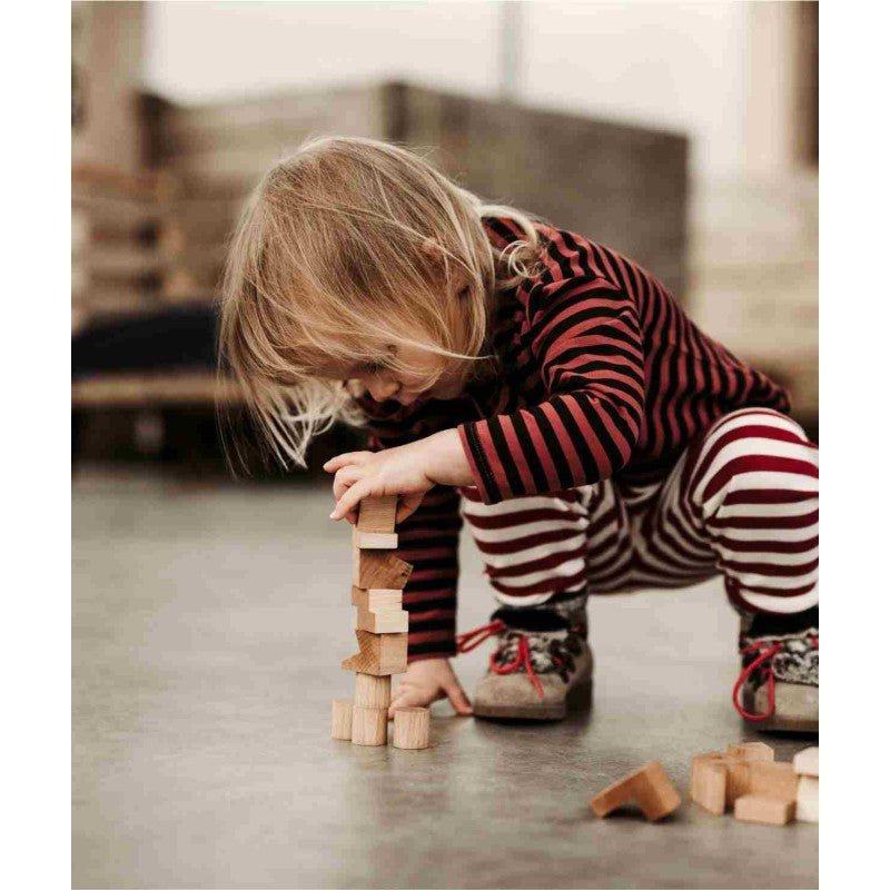 Montessori Wooden Tower Puzzle (Natural) - Tiny Tugz™
